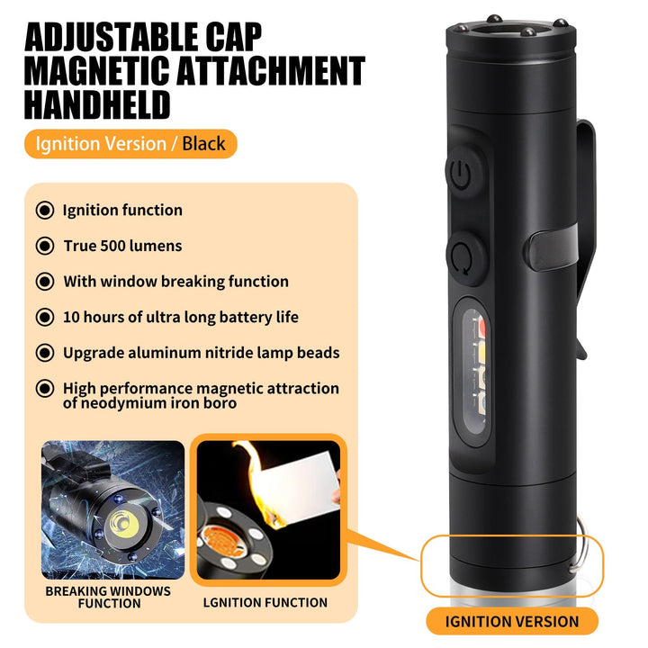 Mini Multifunctional Aluminum Alloy Flashlight