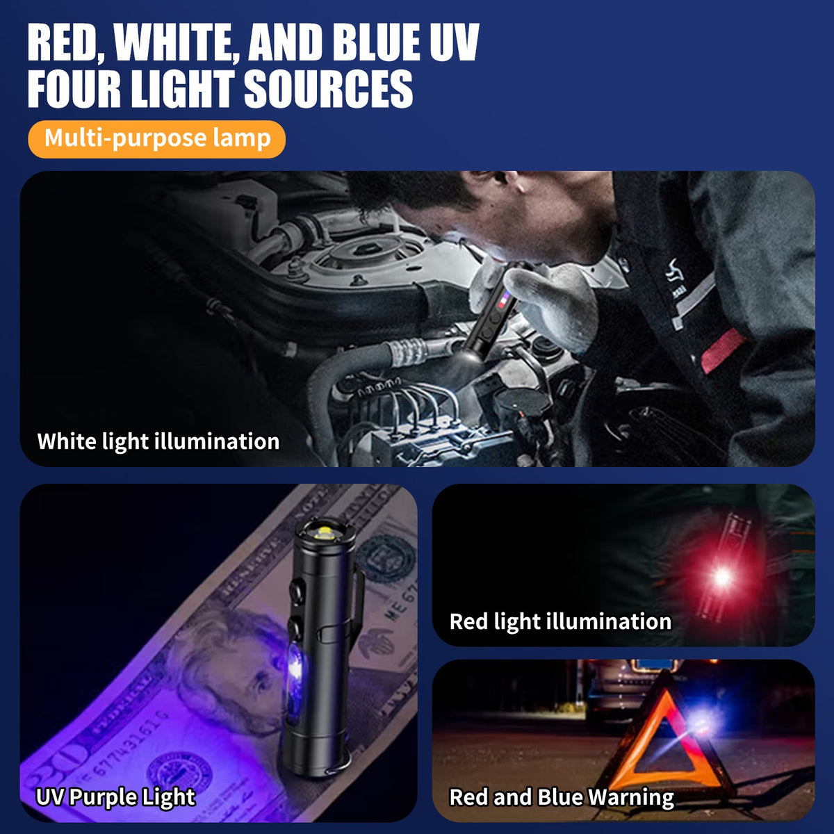 Mini Multifunctional Aluminum Alloy Flashlight